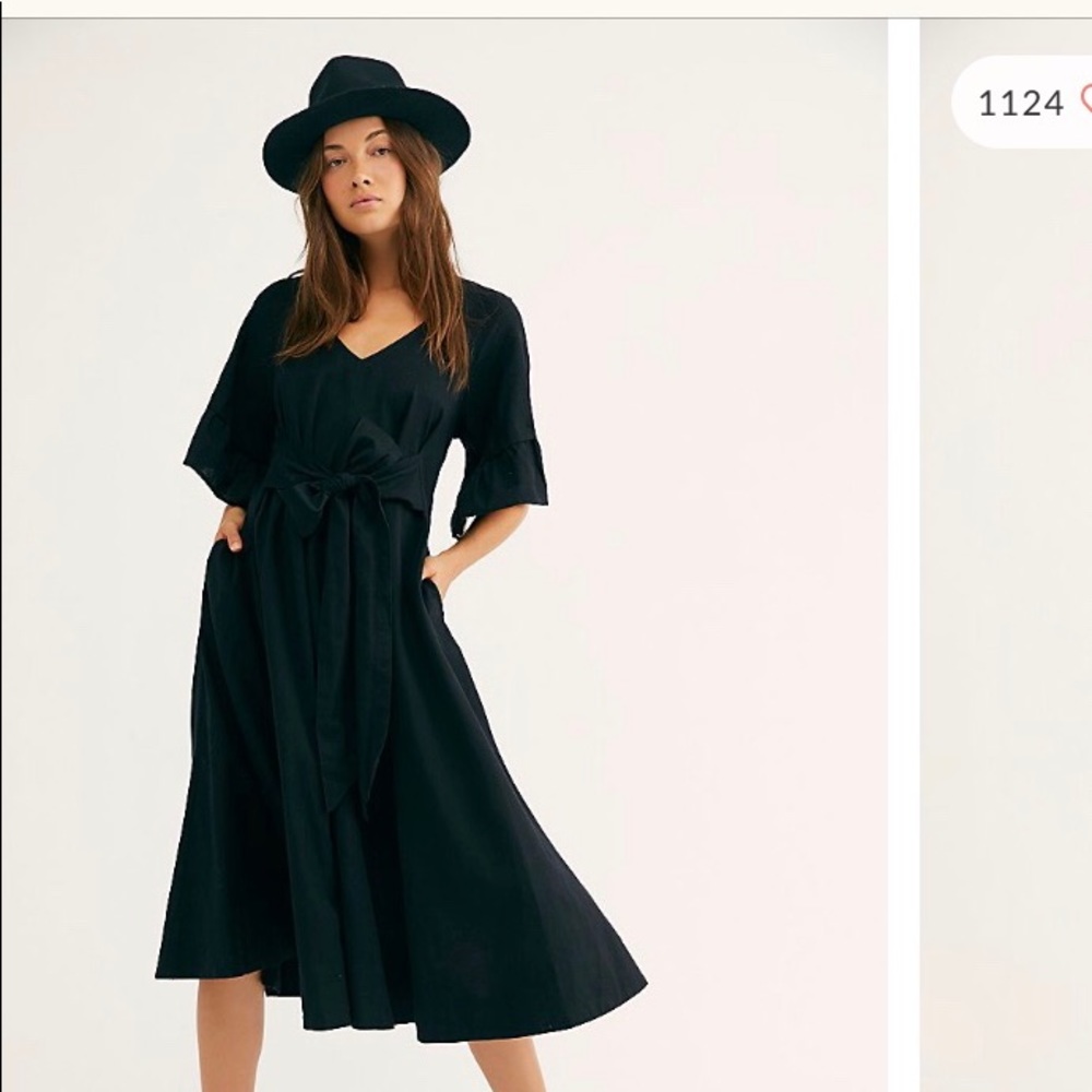 Black free people maxi dress small